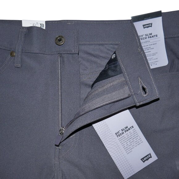 Levi's 511 Slim Fit Tech Pants Men's Size 38x32 Performance Stretch Gray NWT - Picture 8 of 13
